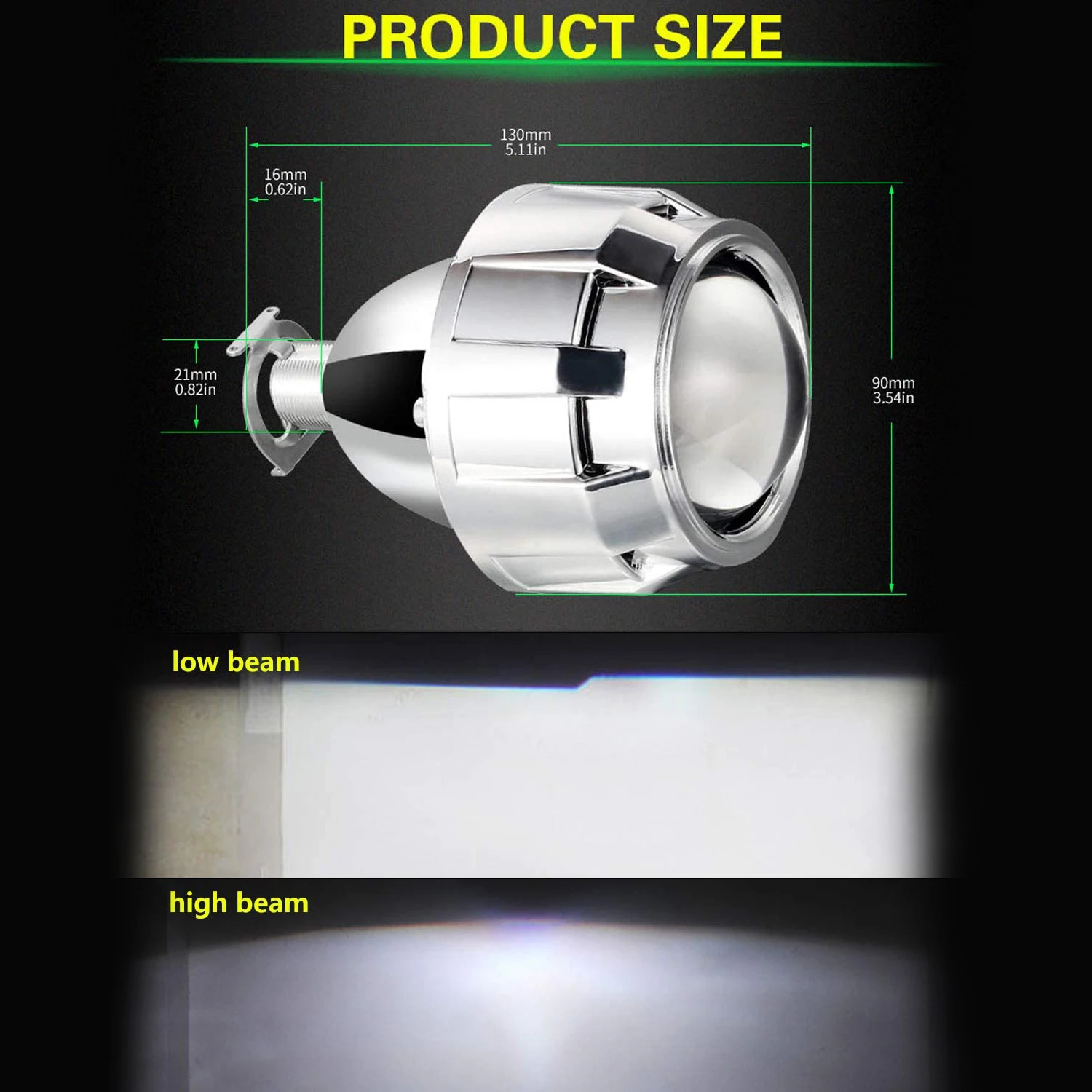 

2.5 Inch Universal Bi Xenon HID Projector Headlight Lense H1 Xenon Bulb For Auto Cars H4 H7 9005 9006 Motorcycle Car Headlight