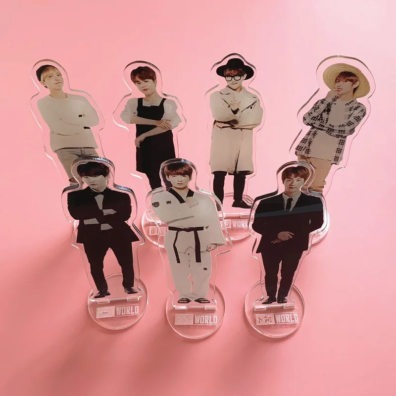 KPOP Bangtan мальчики акриловая прозрачная стоящая фигурка кукла настольный декор мир OST JIMIN JUNGKOOK V RM JIN Dream Glow Up