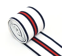1 12 inch elastic oak colorful striped elastic webbing elastic waistband elastic 38mm strap webbing by the yard