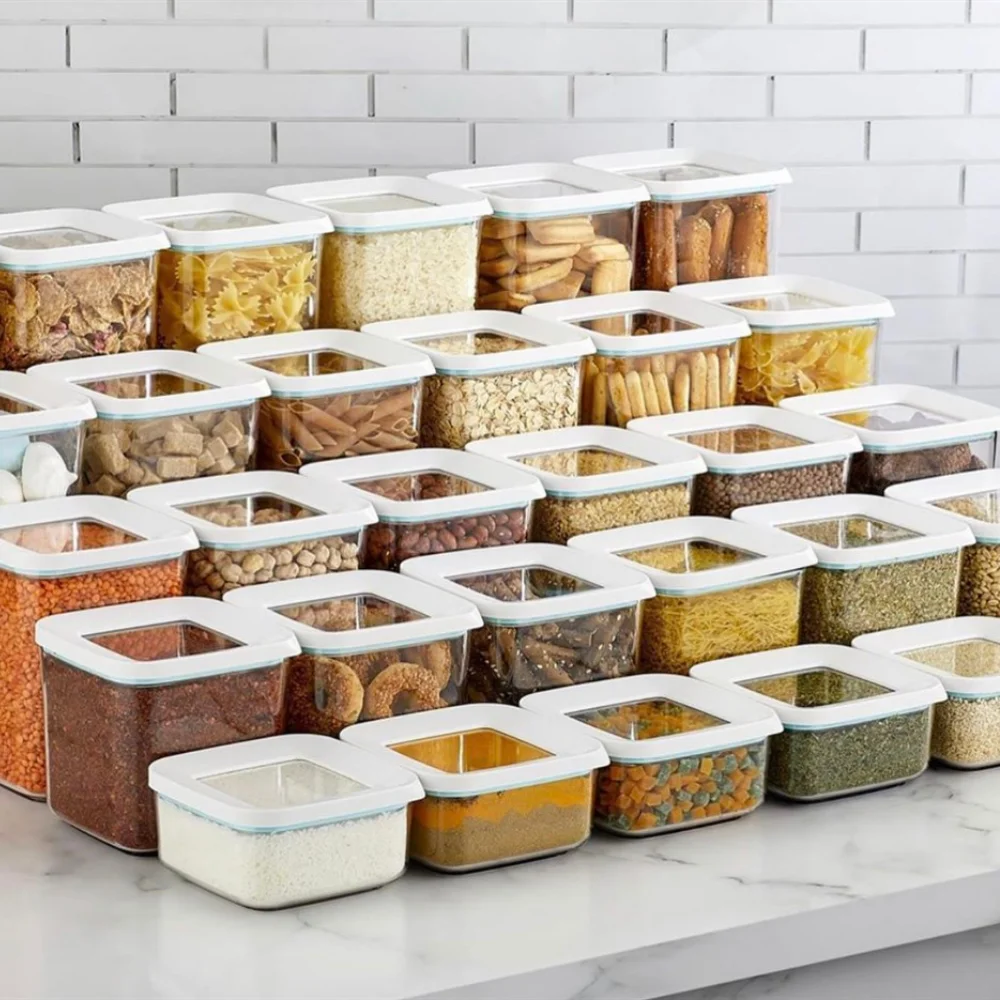 Прозрачная квадратная коробка для хранения пищевых продуктов VipAhmet 30 шт. кухонный