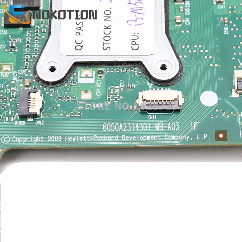 NOKOTION 611348-001 материнская плата для ноутбука HP Pavilion DV3 6050A2314301-MB-A03 HM55 DDR3 HD5000