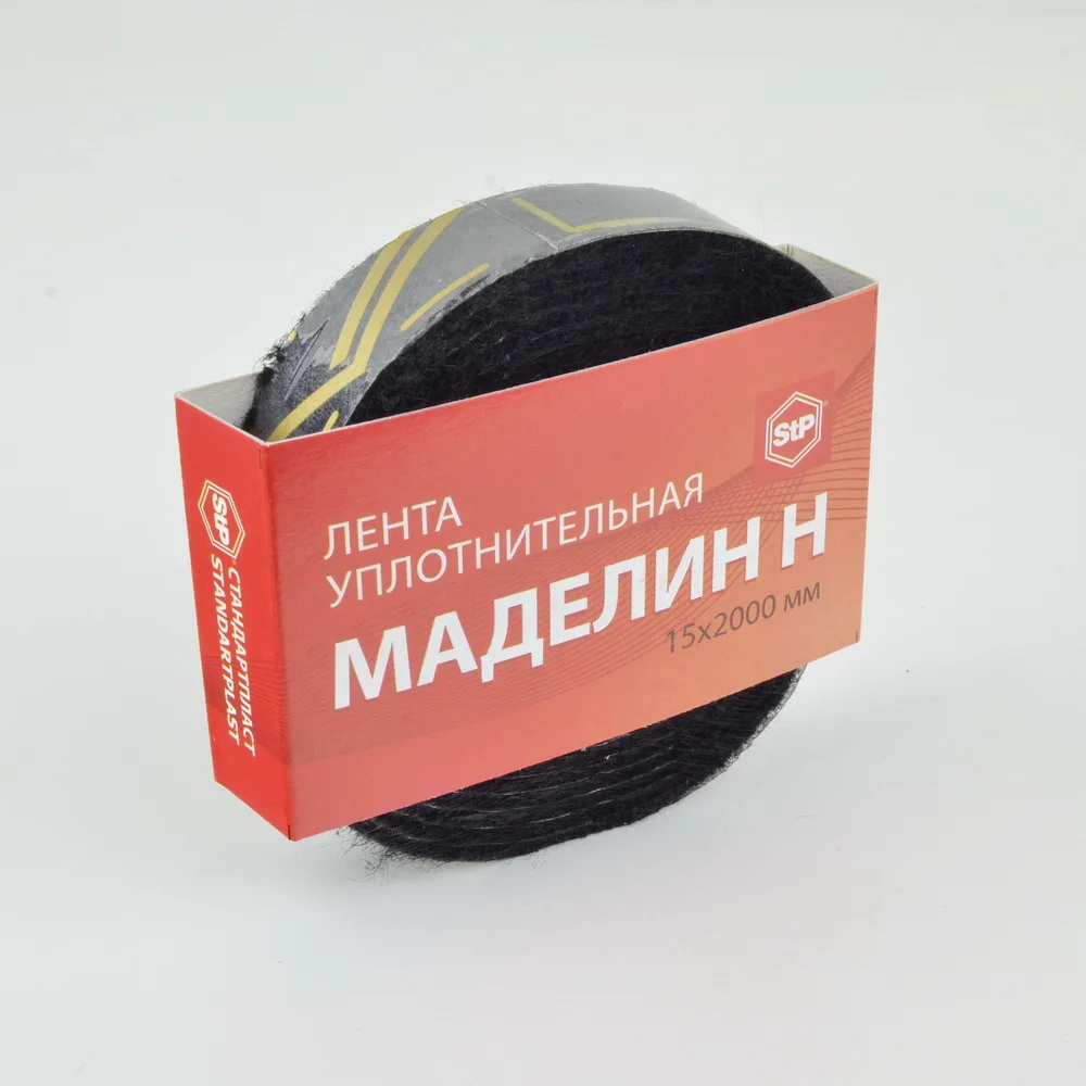 STP Маделин Н. Уплотнительный материал. Шумоизоляция. Клейкая лента 15х2000 мм. Лента