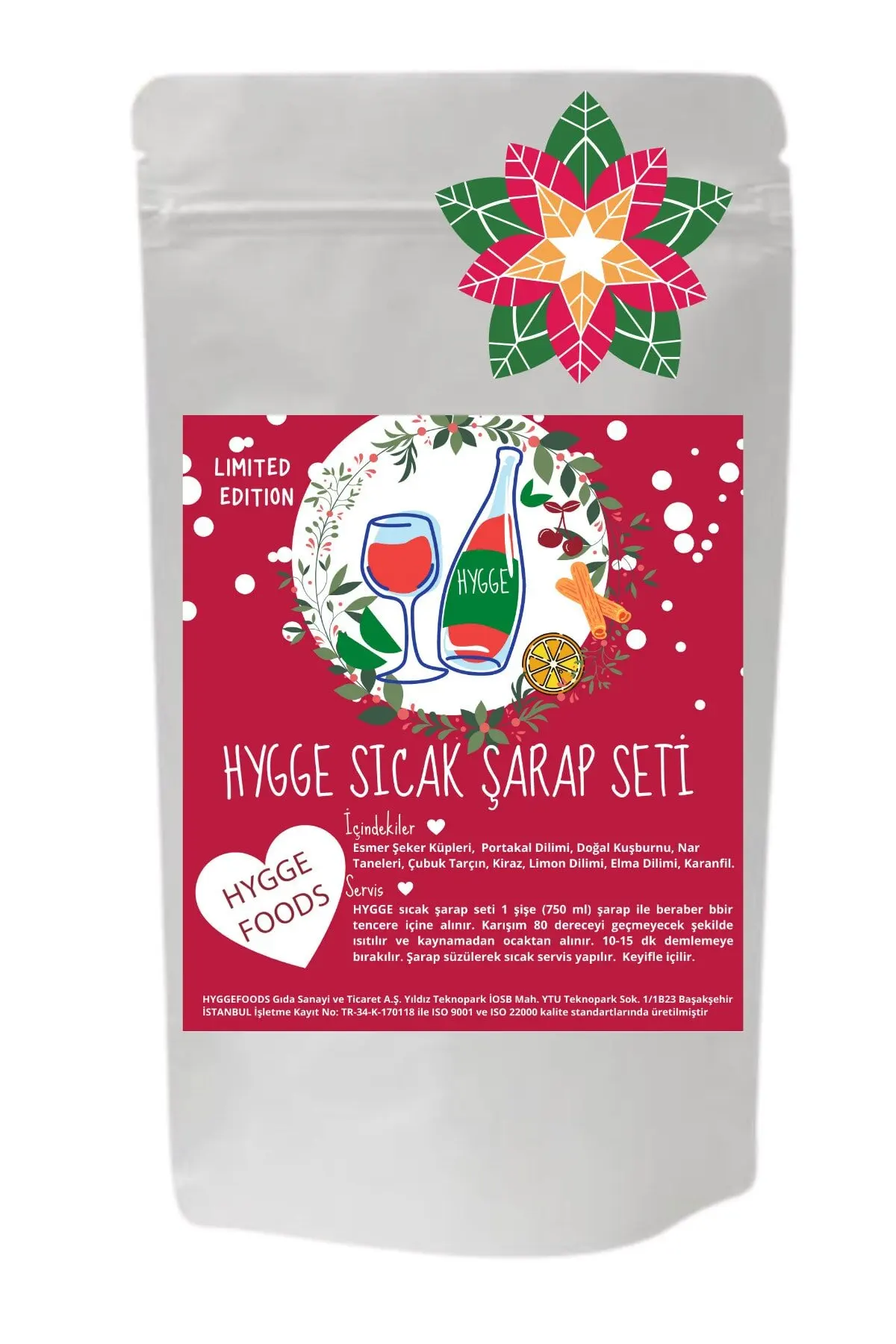 

Mulled Hot Wine Maker Preparation Set Fruit and Spicies Mix Hommade Wine for 750 ml