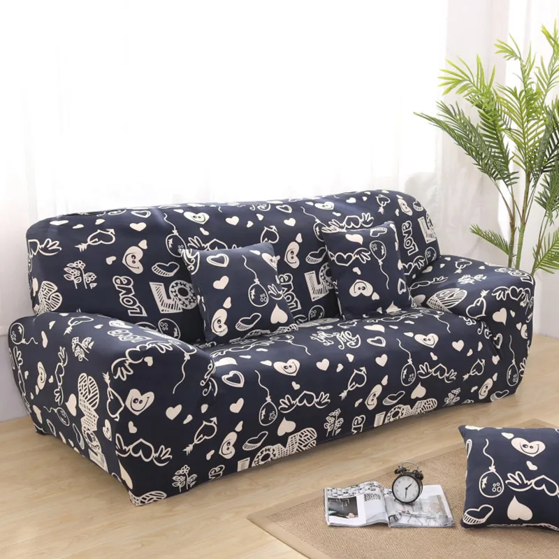 Modern Geometric Pattern Sofa Slipcover All-inclusive Large Stretch Leather Furniture Protecto for LoveSeat |