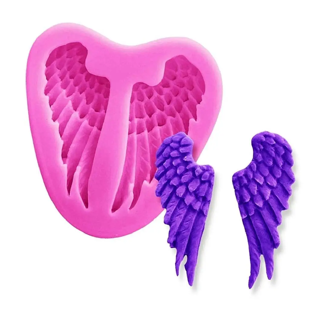 Силиконовая форма Крылья Ангела флюсы паста сахарные пирожные блинчики| |