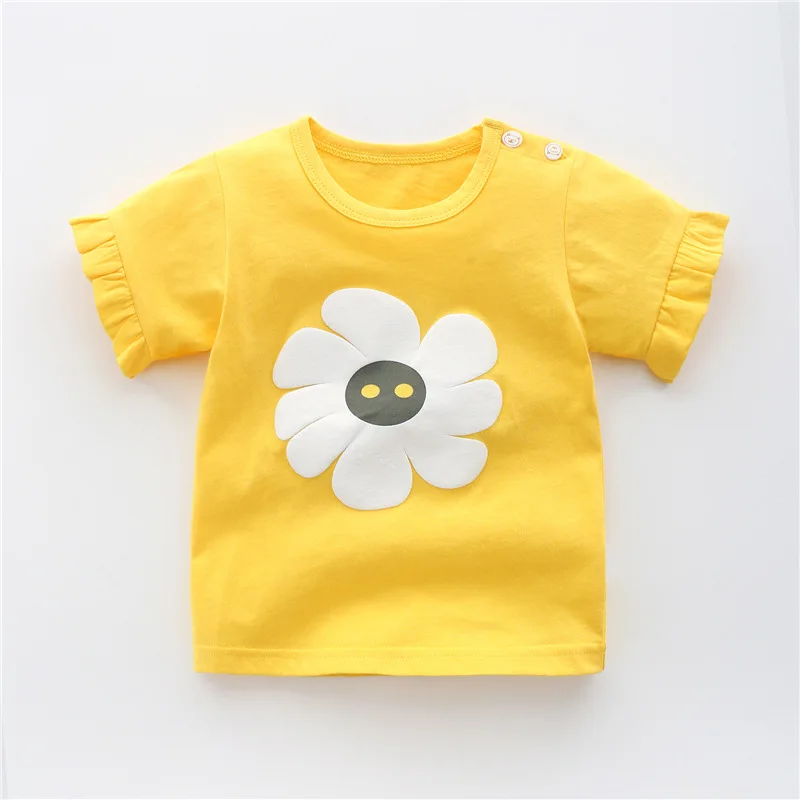 

ZWY985 Kids Summer T-Shirt Good Quality Cartoon Animals Character Print Toddler Boys Cotton Tee Tops T-Shirts