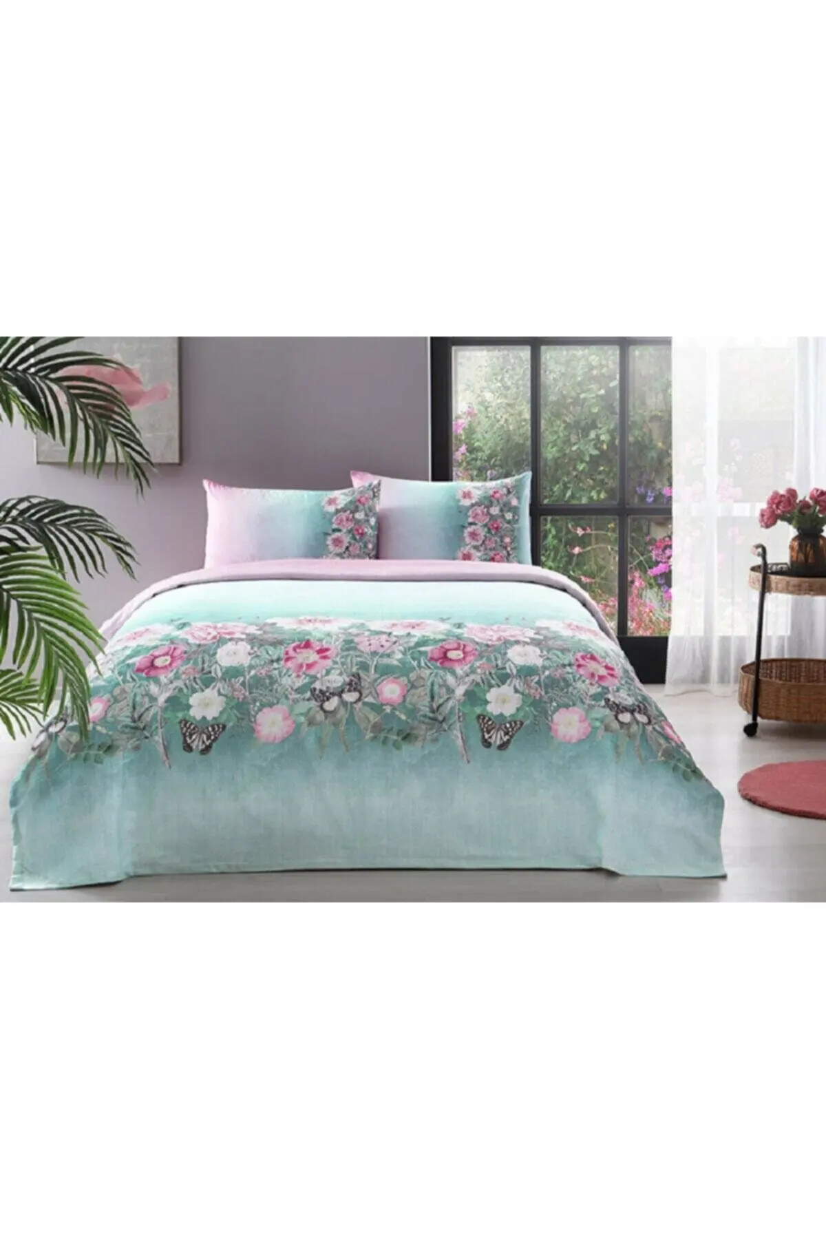 

Özdilek Crisantemo Double Cotton Pique Set, Pique 200x230, Bed Sheet 220x240, Pillowcase 50x70 (2 Pieces), 100% Cotton
