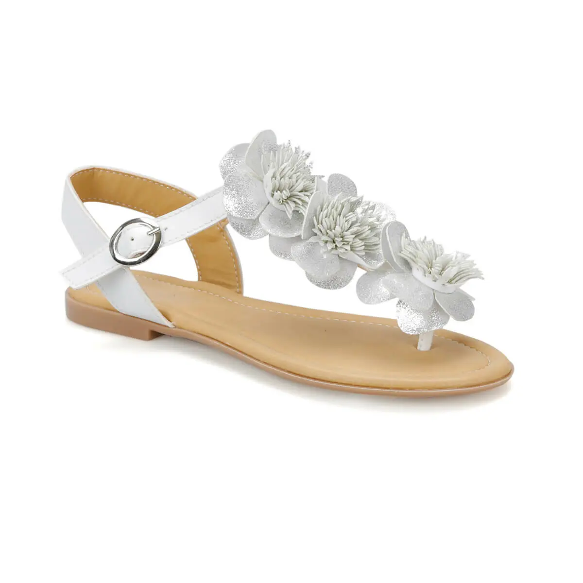 Белые женские босоножки Miss F FLO DS19102 | Обувь