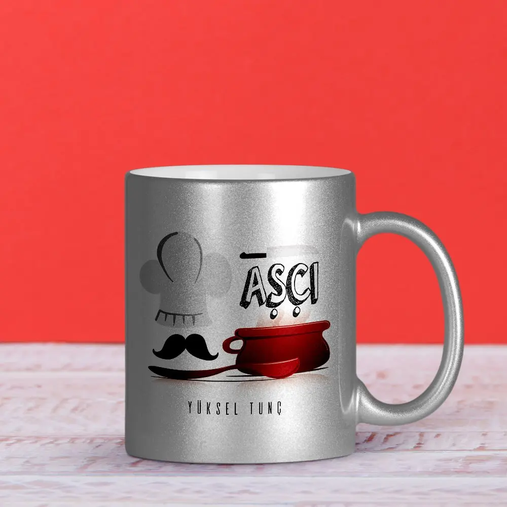 

Personalized Professional Cook Silver Gilt Mug Cup-2