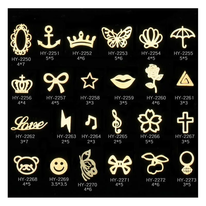 

1000pcs/bag Nail Art Studs Fashion Shapes DIY Rivets nail accessories nail charms nail tool