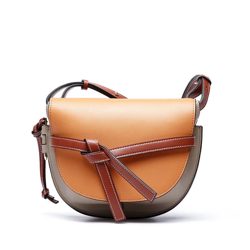 

Woman Fashion Luxury Designer Genuine Leather Minimalism Elegant Shoulder Bag Real leather