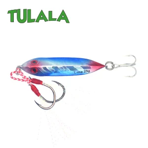 BLUE FISH Tulala литого металла 15/25/40g джиговая блесна берег крючковый лов литья свинца рыбы морского окуня Рыбалка на щуку Приманка снасти Wobbers жесткая приманка - Цвет: BLUE FISH