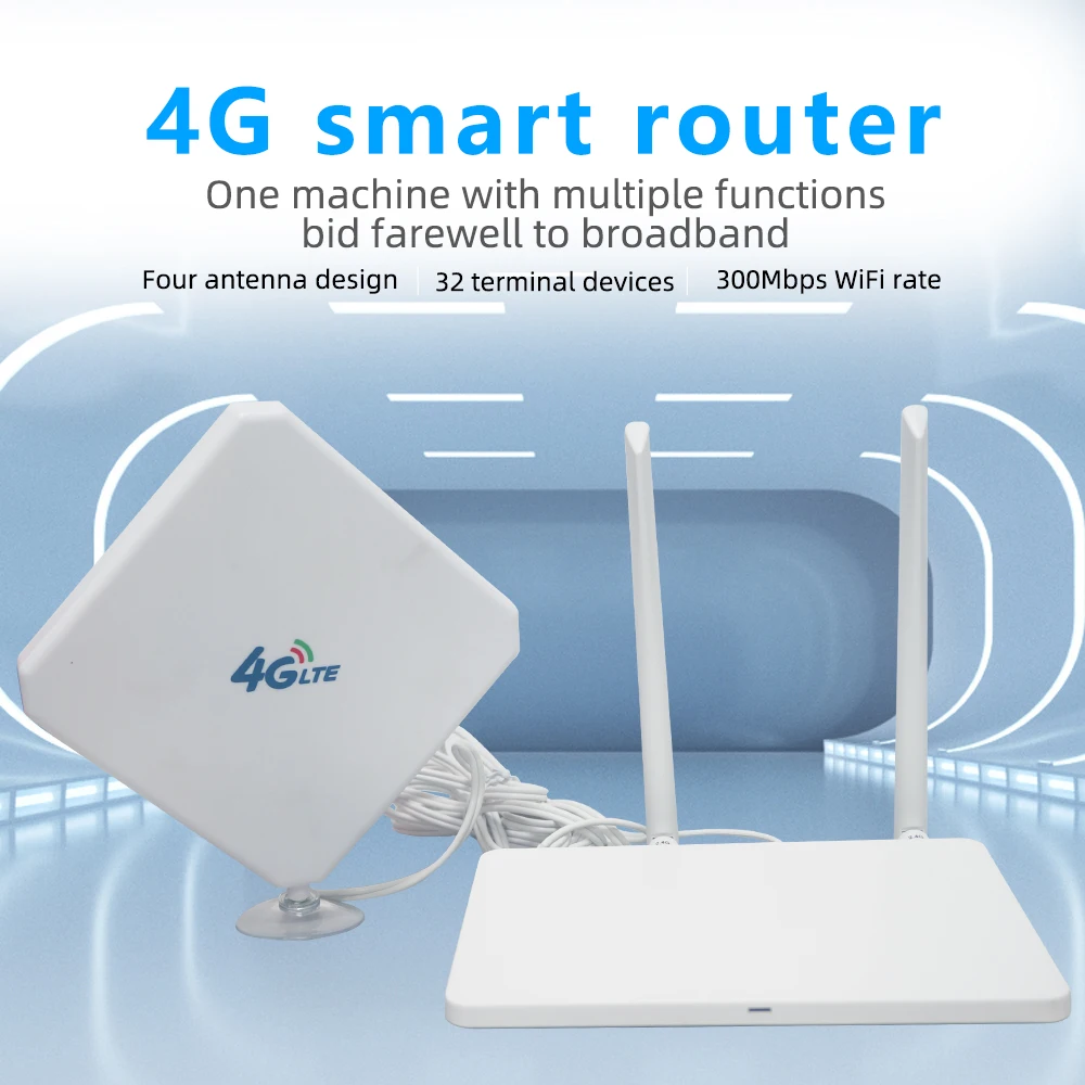 Беспроводной маршрутизатор Cioswi 4G с антеннами WiFi 3-метровый 3G 4G-модем