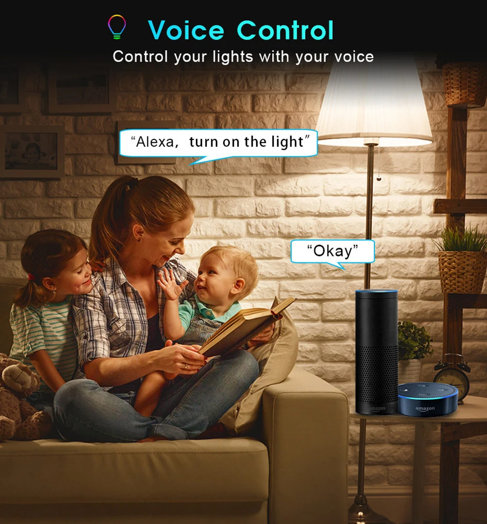 Светодиодная лампа Beelite с Wi-Fi умная регулируемой яркостью RGB CW волшебная