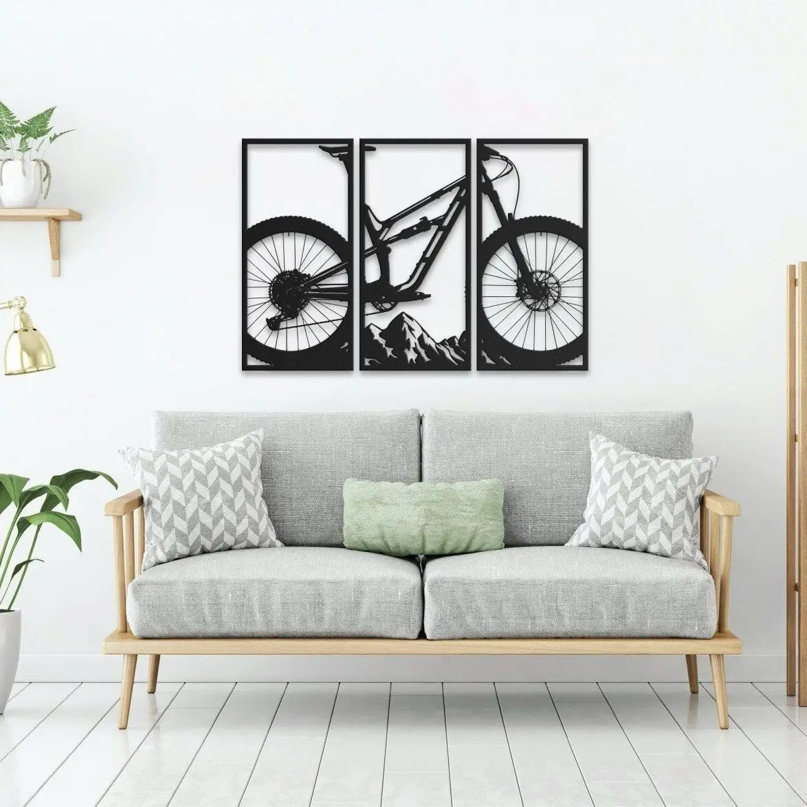 

İkonika Mountain Bike Matt Black Elegant Appearance Environmentally sound High Quality Material Esthetically Pleasing Design Modern Wall Accessory
