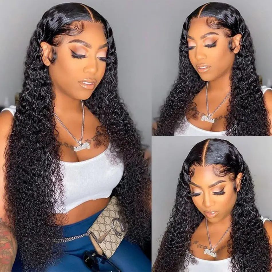 

Water Wave Lace Front Wig 13x6 13X4 HD Lace Frontal Human Hair Wig 4x4 Lace Closure Human Hair Wigs With PrePlucked Brazilian
