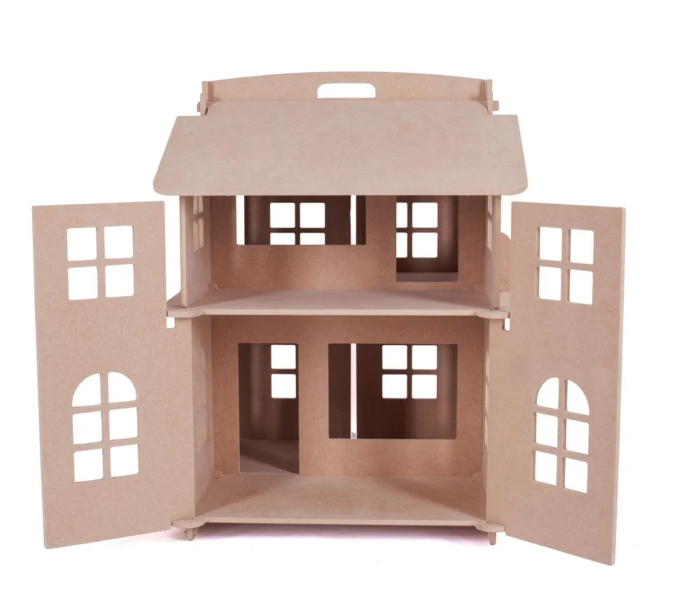 Кукольный домик для самостоятельного раскрашивания с дверцами|Кукольные дома| |