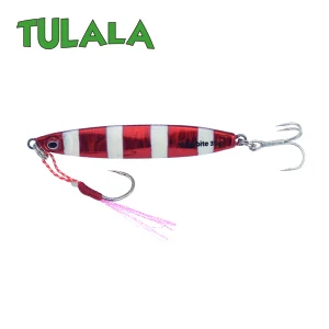Zebra Red Tulala Металл литой 35 г джиг ложка Shore отсадка литья свинцовая Рыбная Морская рыбалка на щуку Приманка снасти вобберы жесткие приманки - Цвет: Zebra Red