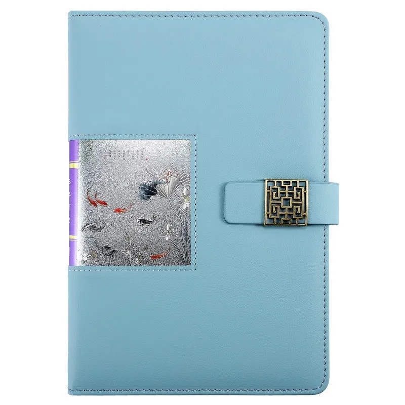 

New Style Business Affairs Notepad 32K Size 200 Pages High-end Notebook Diary Planner with Buckle in stock