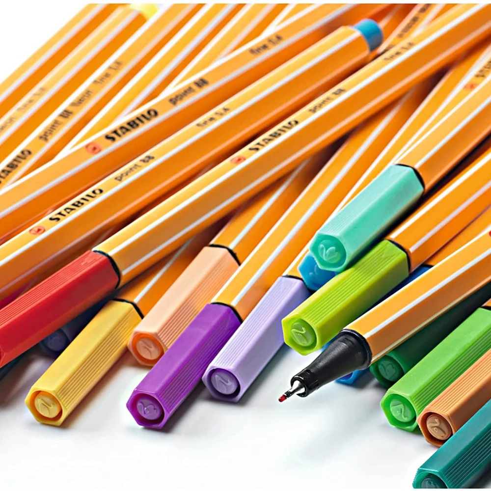 Фломастеры Stabilo Fineliners 6/10/15/20 шт. набор эскизных маркеров Point 88 ручка 68 неоновых