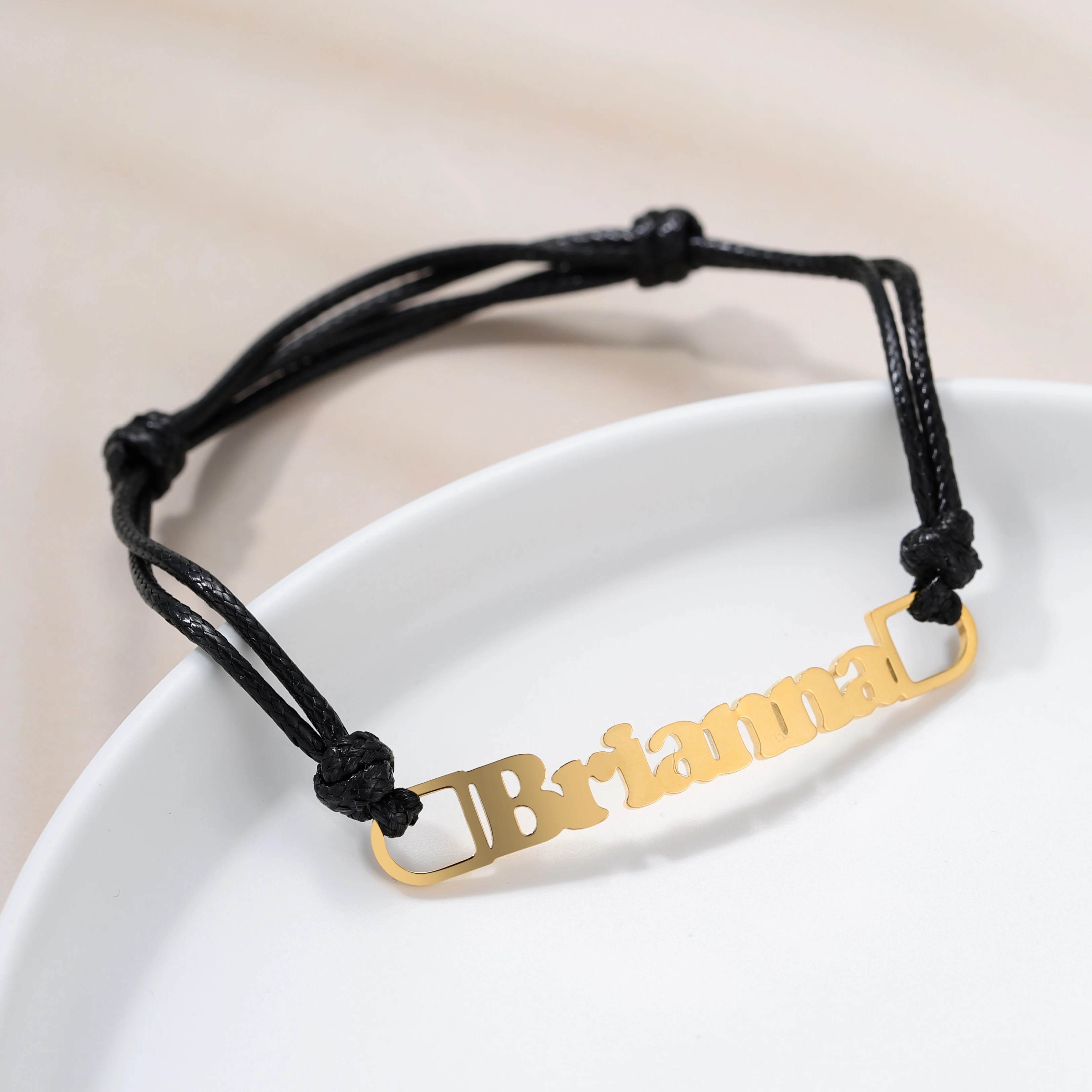 Персонализированная плетеная веревка ручной работы на заказ раньше для него и ее