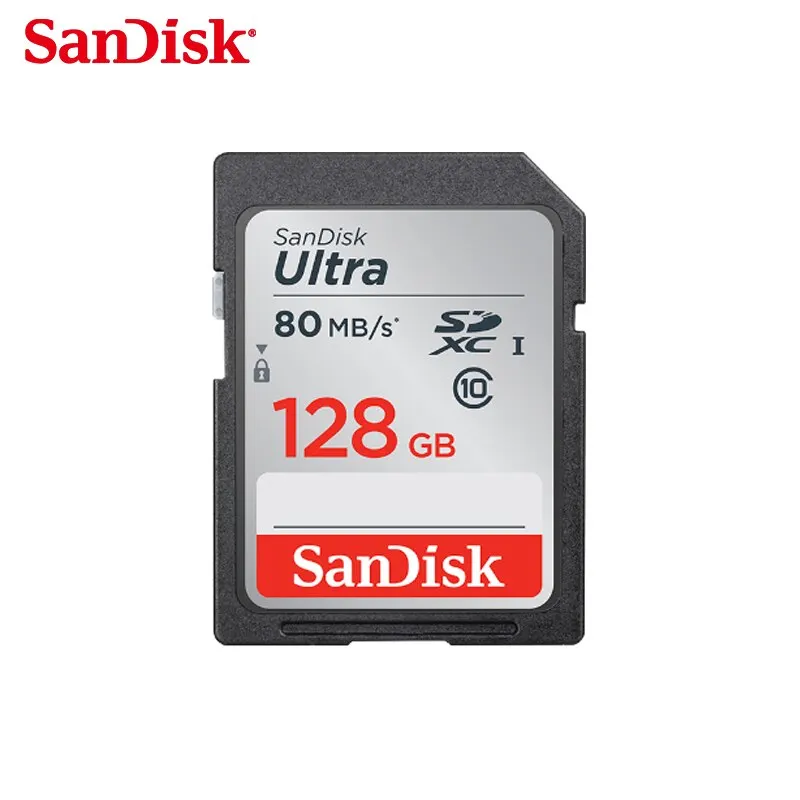 Высокоскоростная sd карта SanDisk класс 10 16 ГБ 32 64 128 80 МБ/с./с оригинальная памяти флеш