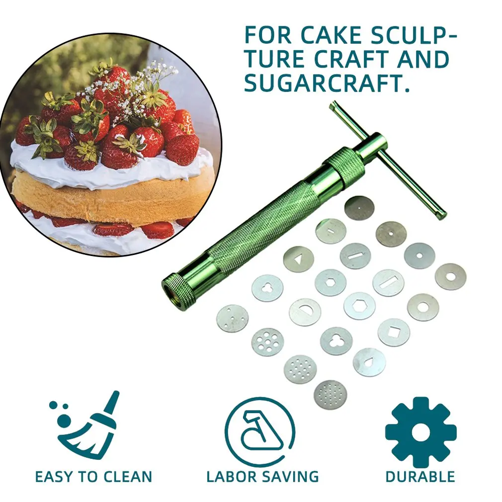 Практичный дизайн экструдер для сахарной пасты из нержавеющей стали пистолет