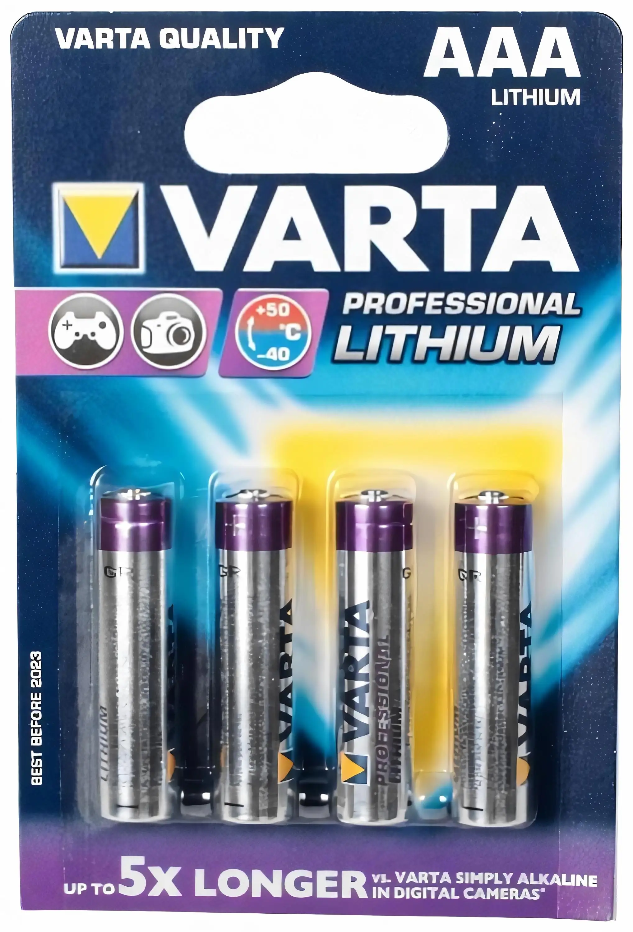 Батарейка пальчиковая VARTA 1.5 вольт литиевая (не перезаряжаемая!) FR6/AA/316 4 шт в