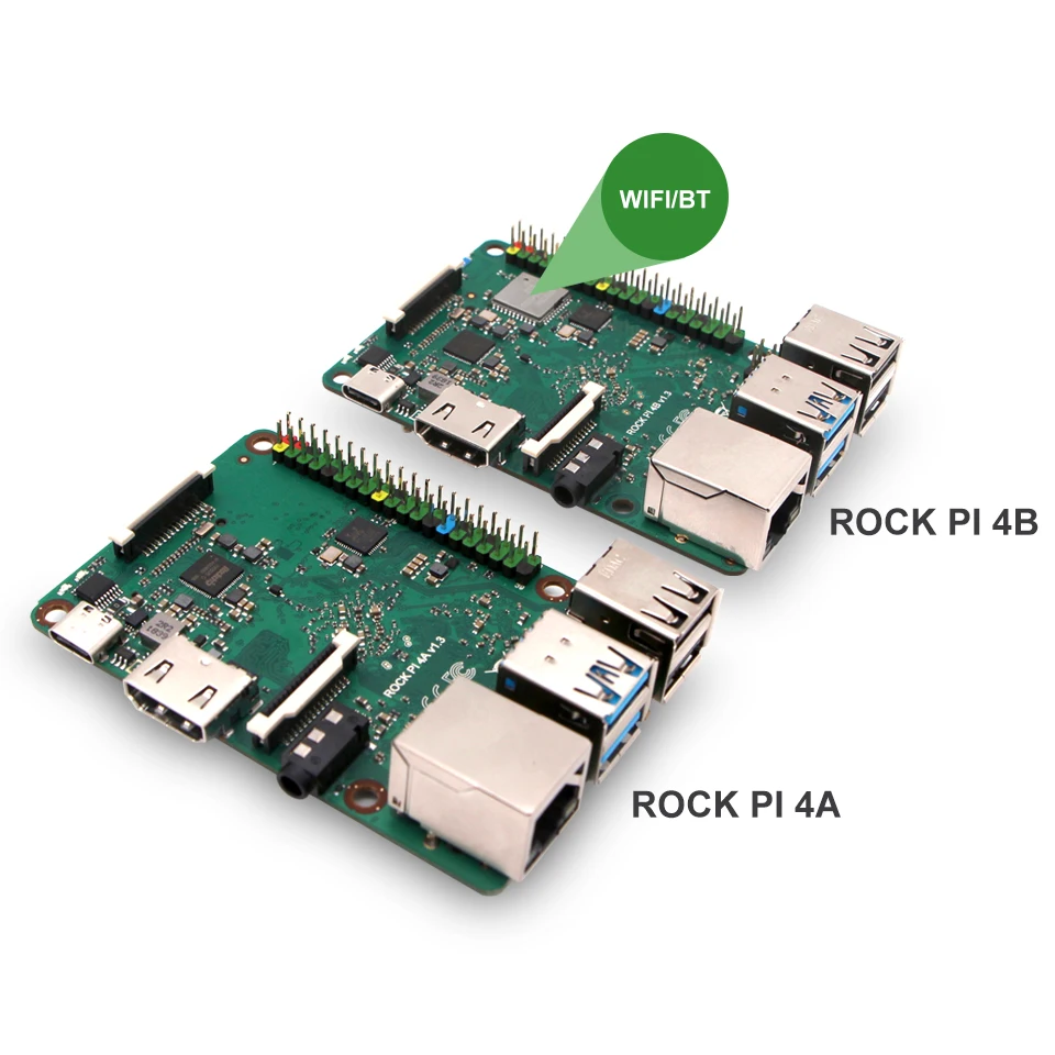 ROCK PI 4B V1.4 с аксессуарами iRockchip RK3399 Cortex SBC/компьютер одной платой совместимый