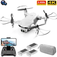 rc mini drone 4k dual camera hd wide angle camera 1080p wifi fpv aerial photography helicopter foldable quadcopter dron toys