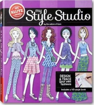 

Студия My Style Studio: создайте и отслеживайте свою собственную одежду [с цангой/карандашами и трафаретами, ластиком, точилкой и бумагой]