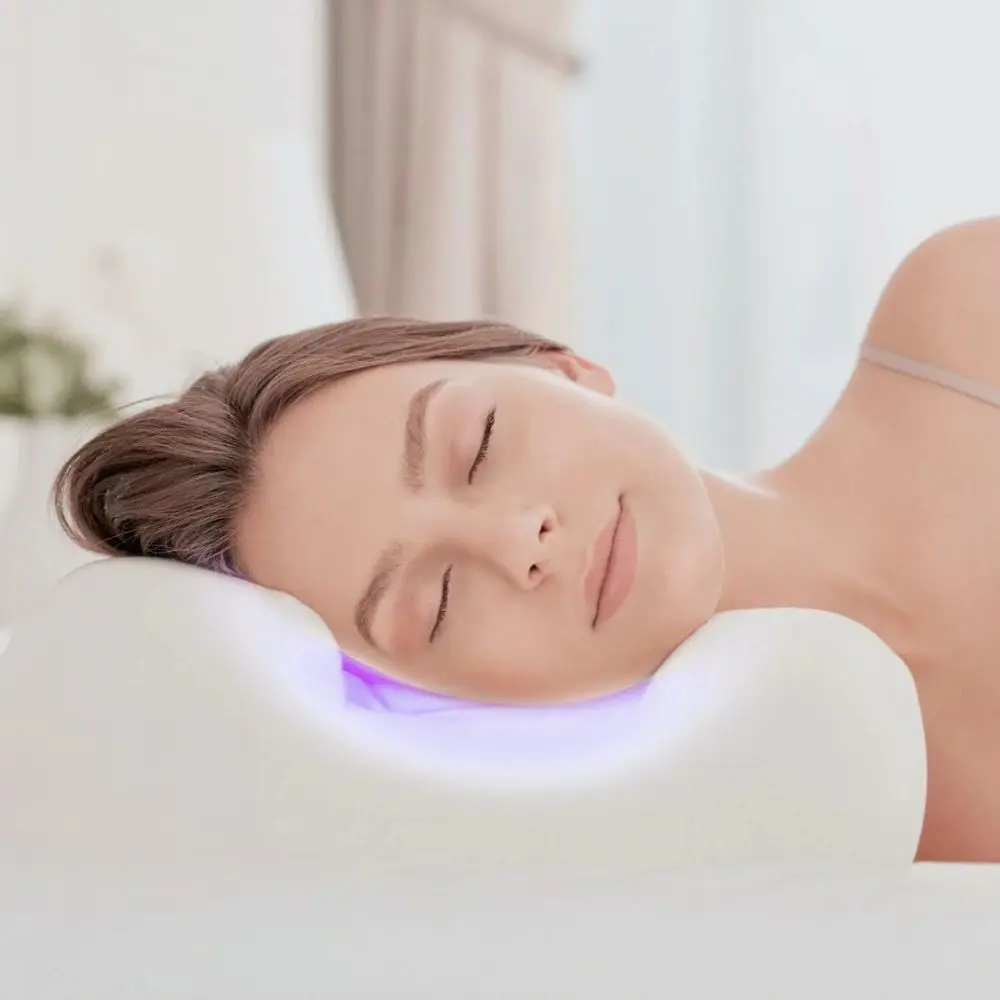 Online Cuscino In Memory Foam Cuscino Ortopedico Antirughe Per Dolore Al Collo E Al Corpo Poliestere E Cotone Che Dorme Con Federa Ricamata