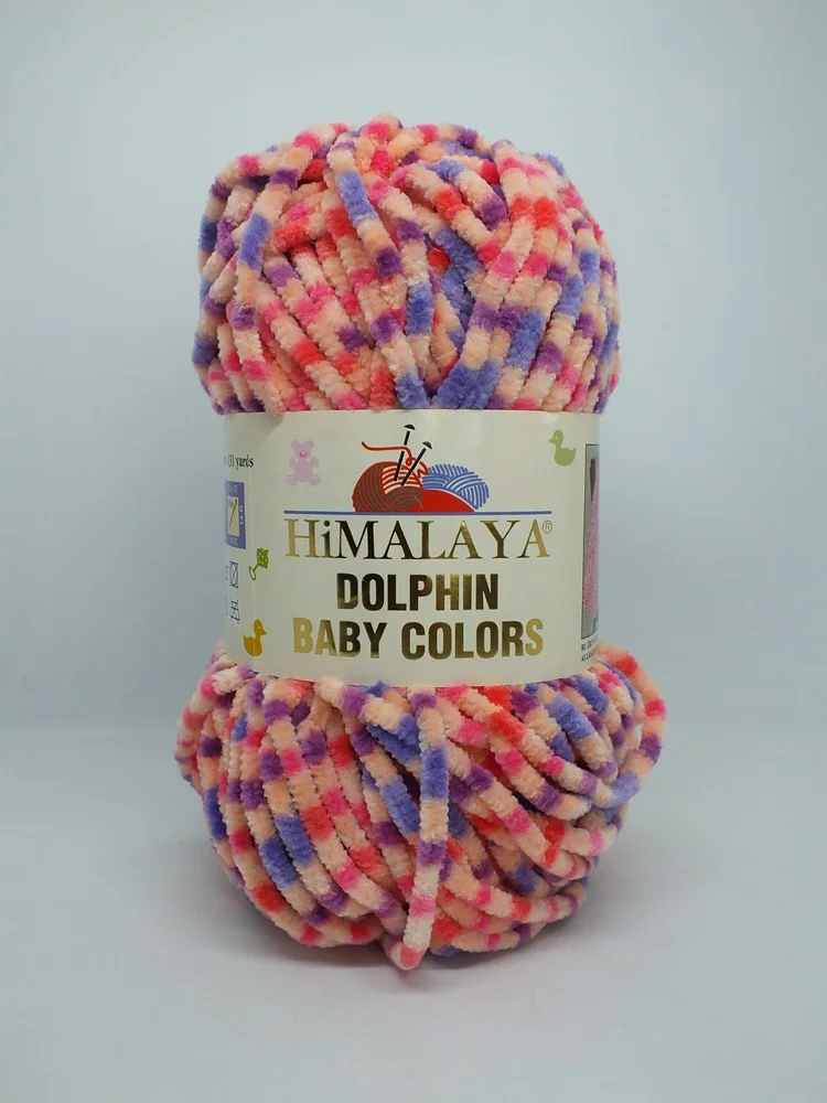Himalaya Dolphin Baby Colors Супер громоздкая пряжа для вязания крючком 5 штук/мячи