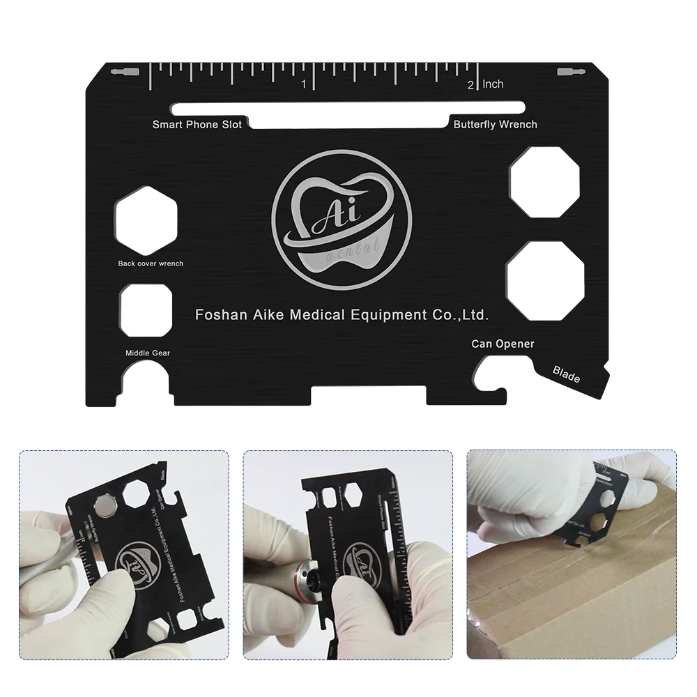 

Dental Material Disassemble Tools For Cap Of Low Speed Air Turbine Handpiece Multi-function Card AI-MF-TOOL