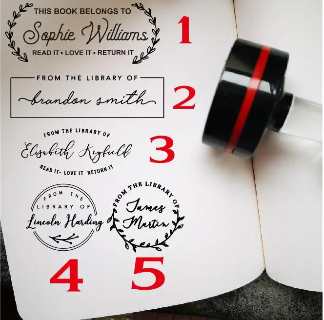 Изготовленный На Заказ библиотечная печать индивидуальный учитель название