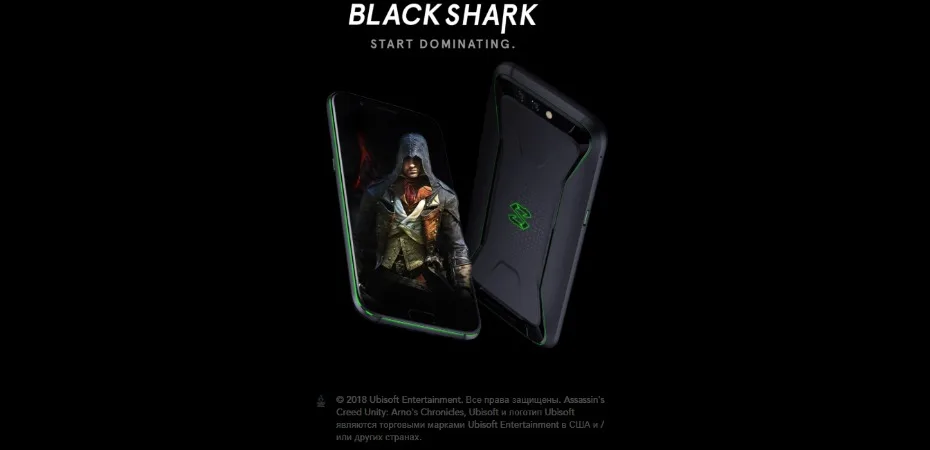 Глобальная версия Xiaomi Black Shark 64 Гб ПЗУ 6 ГБ ОЗУ(официальная ПЗУ) Blackshark