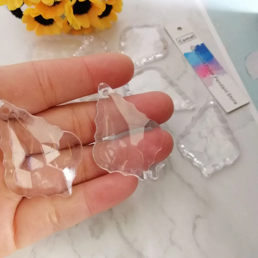 

Camal 20 шт. 45 мм прозрачный кленовый лист акриловая Хрустальная бусина подвеска подвесная люстра детали для дома занавеска Свадебная вечеринка крафт Декор