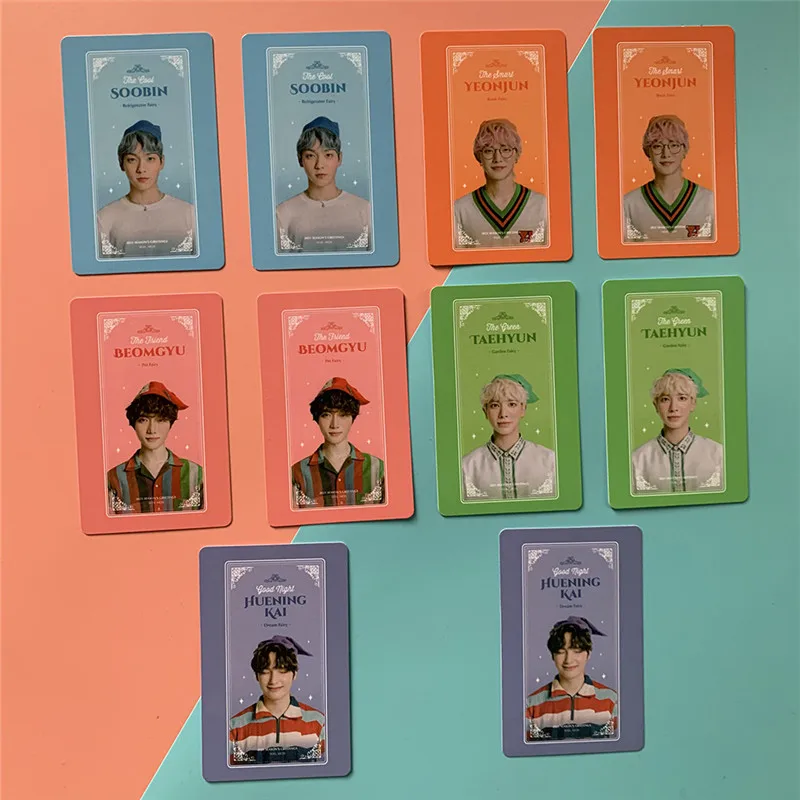 

KPOP TXT Tomorrow X Together 5pcs/set 2021 SEASON’S GREETINGS Double Sides Postcards HUENINGKAI Fans Collection