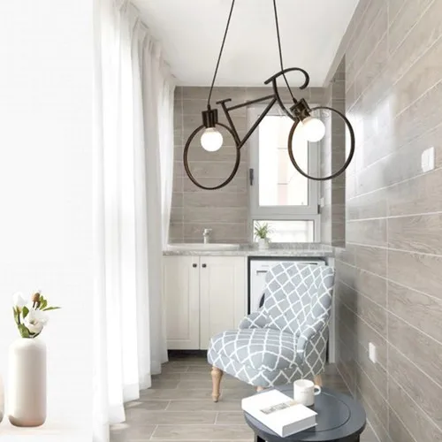 Hepsiniver велосипедов подвесной светильник люстра металл Кованое железо Retro в