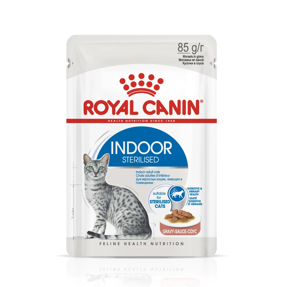 Комнатные стерилизованные 7 закусок в соусе ROYAL CANIN влажная еда для