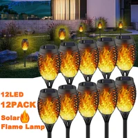 outdoor solar led light waterproof garden torch flashlight flickering dancing lantern decoration for country house street patio