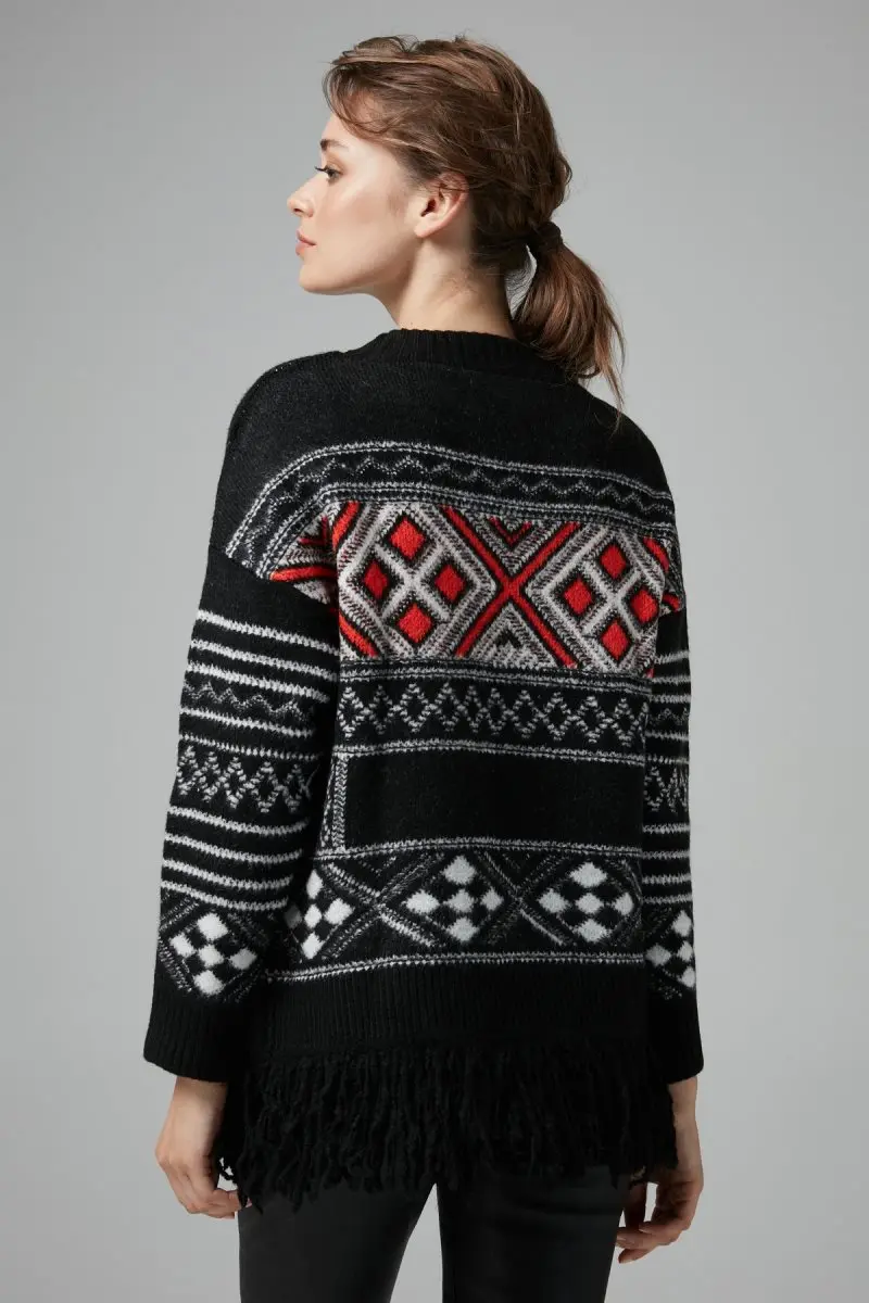 Женская трикотажная туника с бахромой Joinus| |