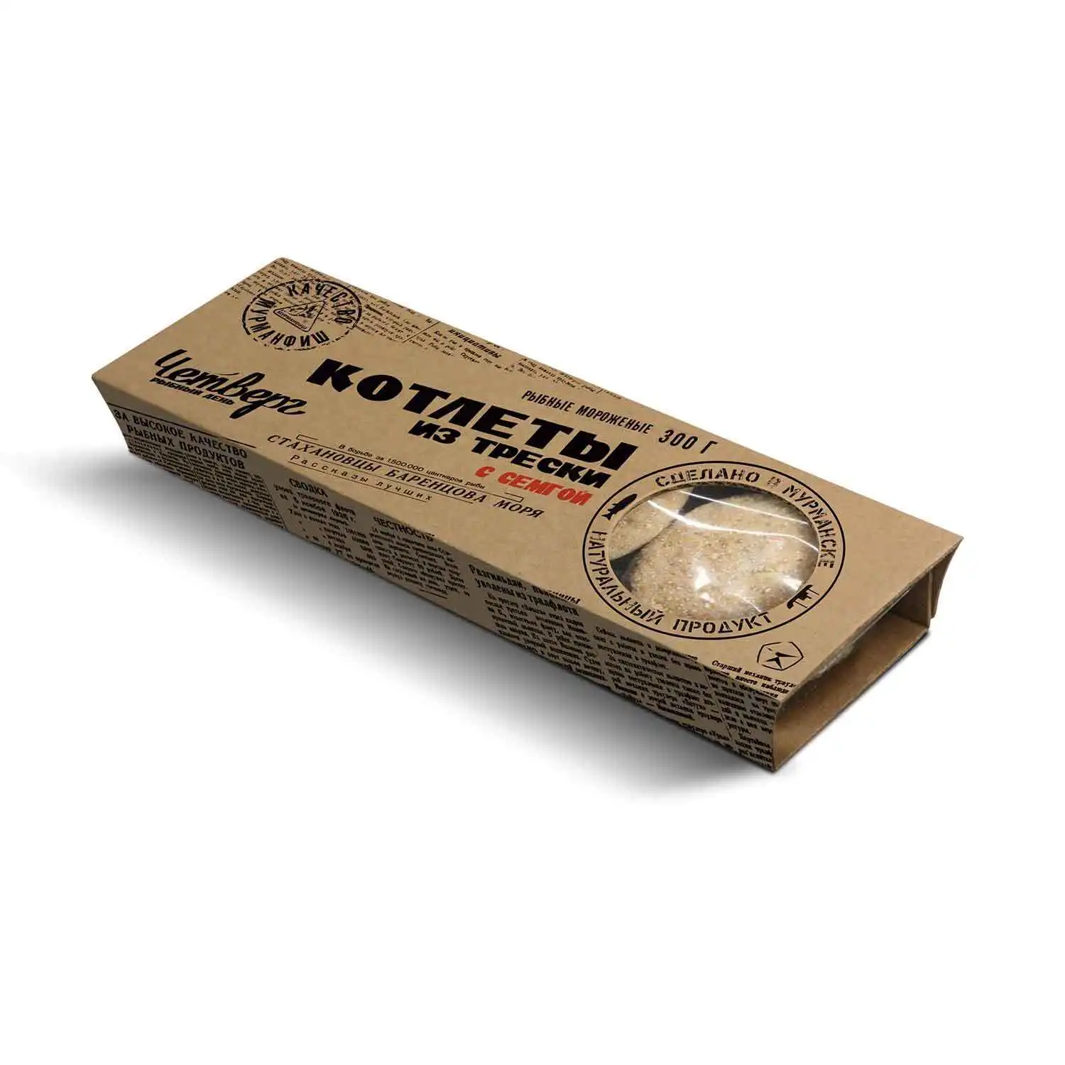 Котлеты Четверг из трески с семгой 300 г |