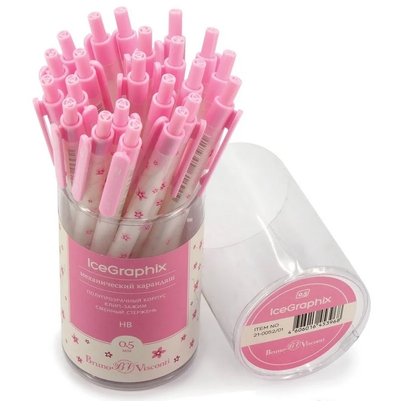 Pencil mechanical Bruno Visconti icegraphix Sakura HB 0 5mm plastic (21-0052/01) | Канцтовары для офиса и дома