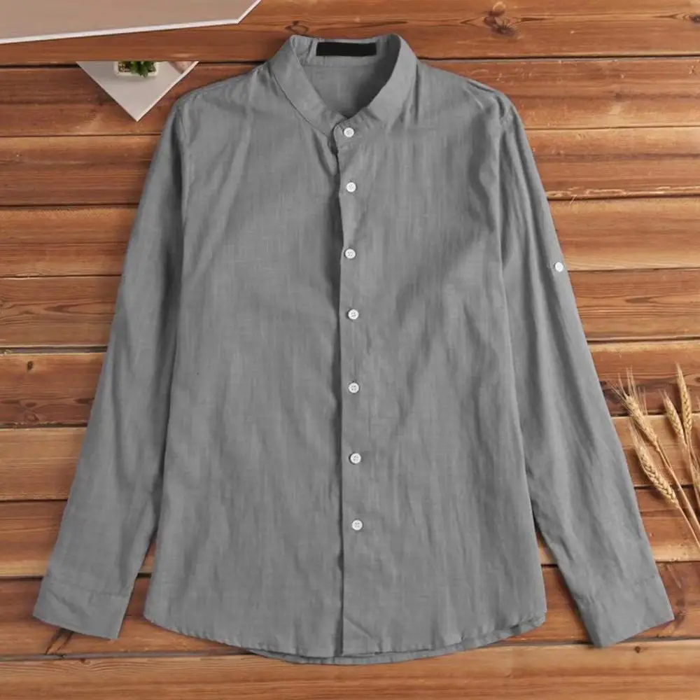 Гавайская Для Мужчин's Повседневное офисные рубашки Slim Fit с длинным рукавом мужская облегающая блуза на пуговицах с белого цвета с V-образным вырезом и черное белье социальная одежда