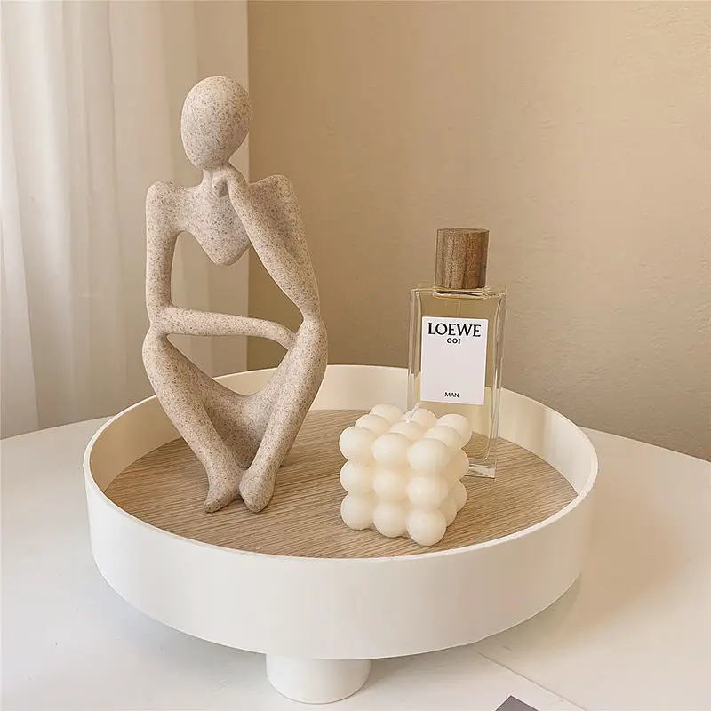 

Nordic Modern Statue Abstract Thinker Resin Figurine Office Home Decoration Desktop Decor Handmade Crafts Art Sculpture Hot Sale