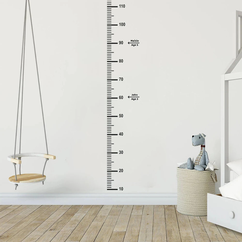 

Настенные наклейки с таблицей роста, 110 см, для детей, для спальни, детской комнаты, дизайн интерьера, декоративные наклейки, виниловый посте...