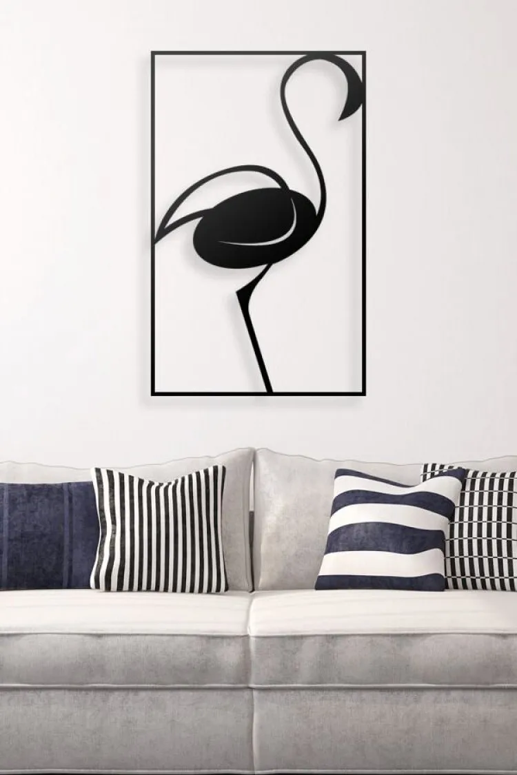 

Flamingo Metal Wall Table Decor Art Decor 3D Metal Sculpture Home Decor Office Decor Stylish Bracket Hanger
