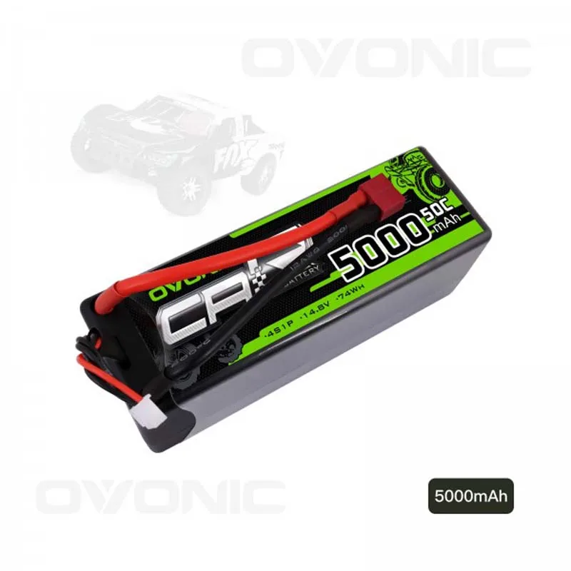OVONIC 14 8 V 4S 5000mAh 50C Hardcase LiPo Battery Pack # с разъемом Deans для RC автомобилей 1/8 Багги