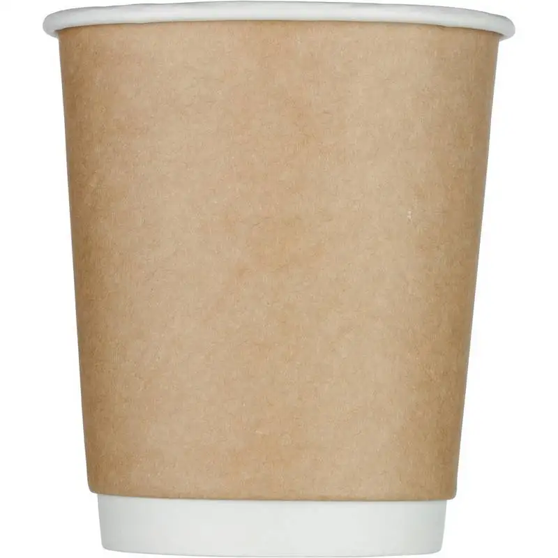 Стакан одноразовый бумажный 250 мл коричневый 25 шт в упаковке Комус Стандарт DW80-280-0274 810250